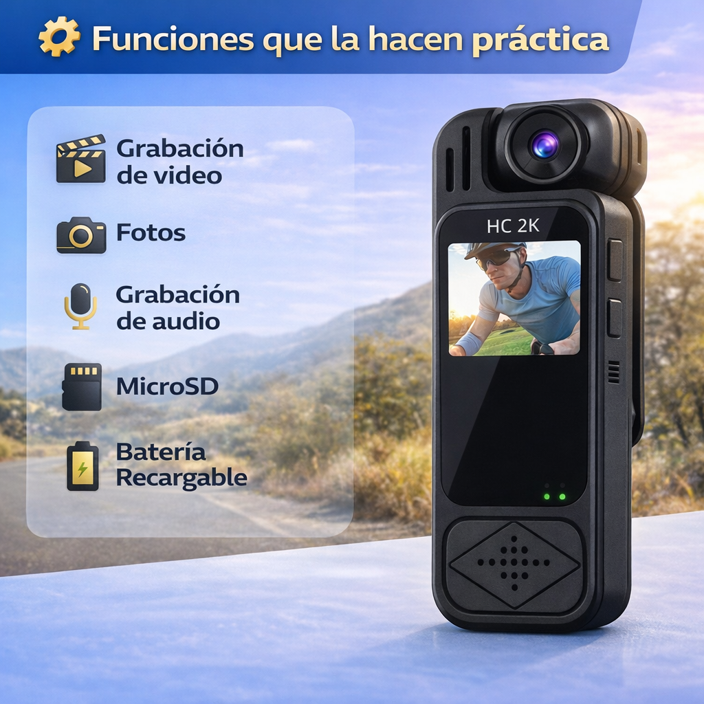 La cámara compacta que va contigo a todas partes - GRABADORA BACKFLIP