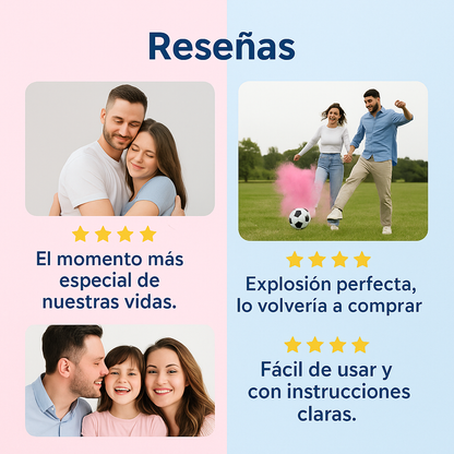 Convierte tu revelación en una explosión de amor y color - BALON REVELADOR DE GENERO