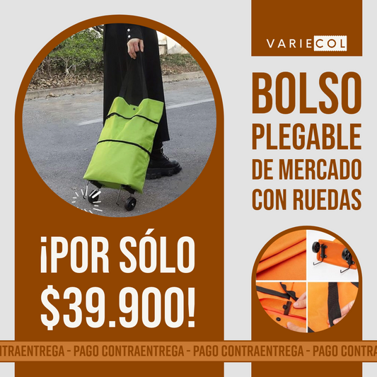 BOLSO PARA MERCADO CON RUEDAS