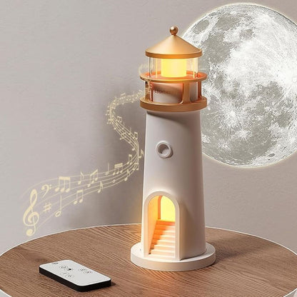 Lámpara Faro Proyector Lunar LED con Control Remoto